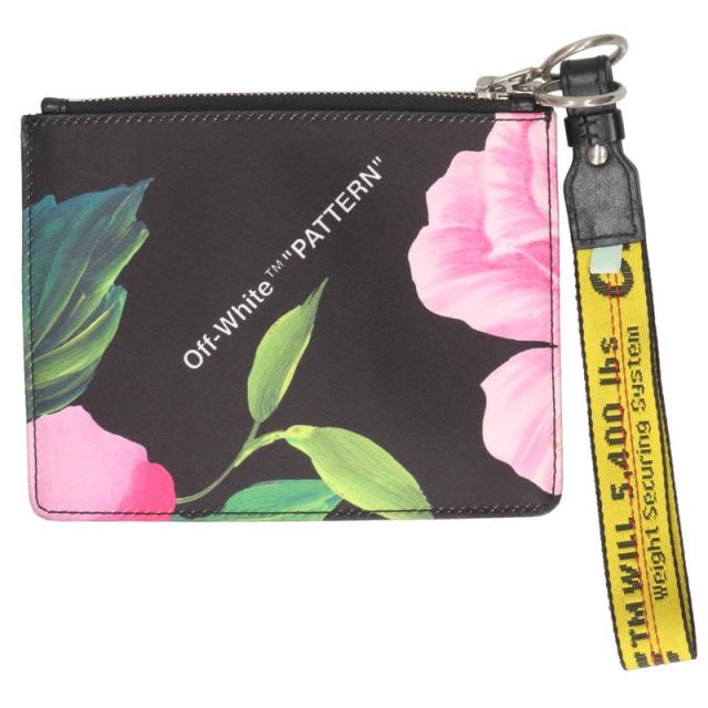 オフホワイト  フラワー総柄インダストリアルベルトポーチ 中古 BS99 オフホワイト フラワー総柄インダストリアルベルトポーチ 中古 BS99