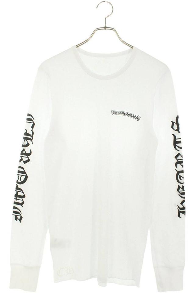 クロムハーツ サイズ:L  Thermal L S アームロゴプリント長袖カットソー 中古 SJ02