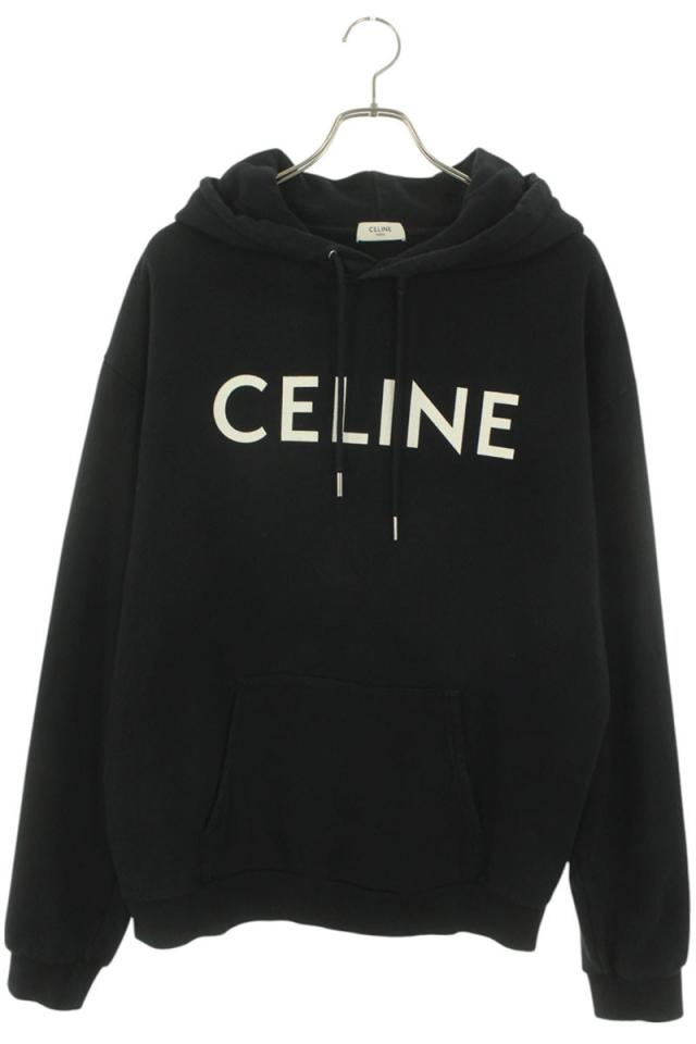 セリーヌ サイズ:XL 2Y321670Q クラシックロゴルーズプルオーバーパーカー 中古 SS13