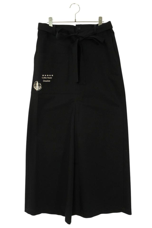 ダブレット サイズ:M  21SS09PT143 ロゴ刺繍ストレートロングパンツ 中古 BS99