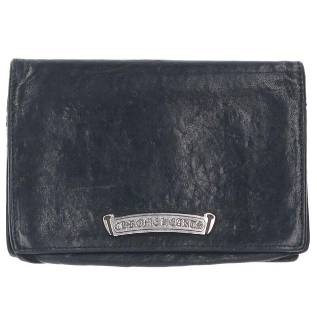 クロムハーツ  スクロールラベルカードケース 中古 SS07