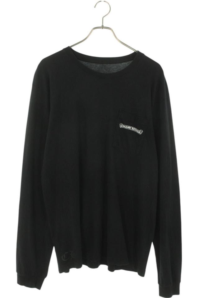 クロムハーツ サイズ:L  CH L S  1 バックアーチロゴプリント長袖カットソー 中古 SJ02