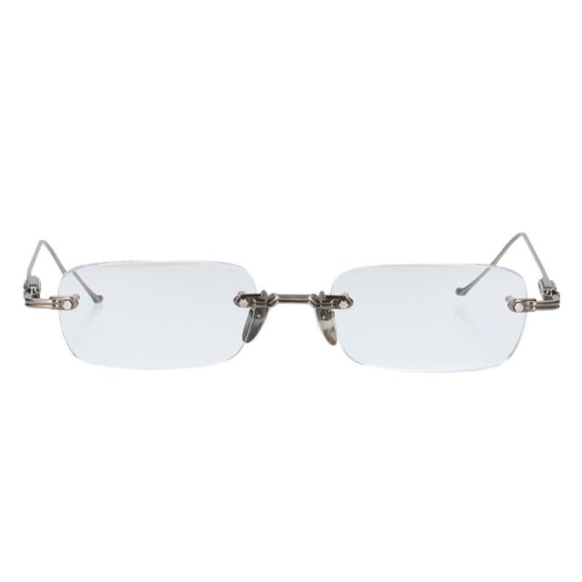 クロムハーツ サイズ:49□20-148 SOFFFFFFFFERS I サイドフローラルテンプルリムレスサングラス 眼鏡 中古 SJ02