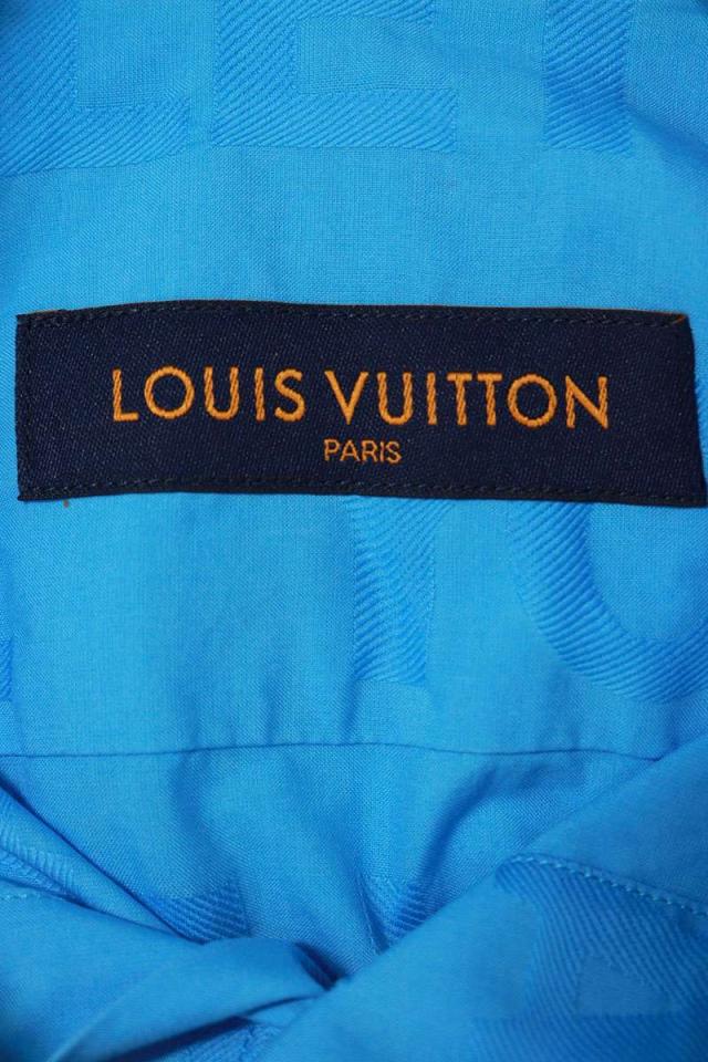 ルイヴィトン サイズ:XS  21AW  RM212M ET5 HLS19W プレフォール LVレターズ トーナルレター半袖シャツ 中古 SB01 ルイヴィトン サイズ:XS 21AW RM212M ET5 HLS19W プレフォール LV