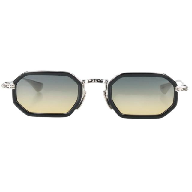 クロムハーツ サイズ:49□24-146  STYLIDA メタルフレームクロステンプルサングラス 中古 OS06