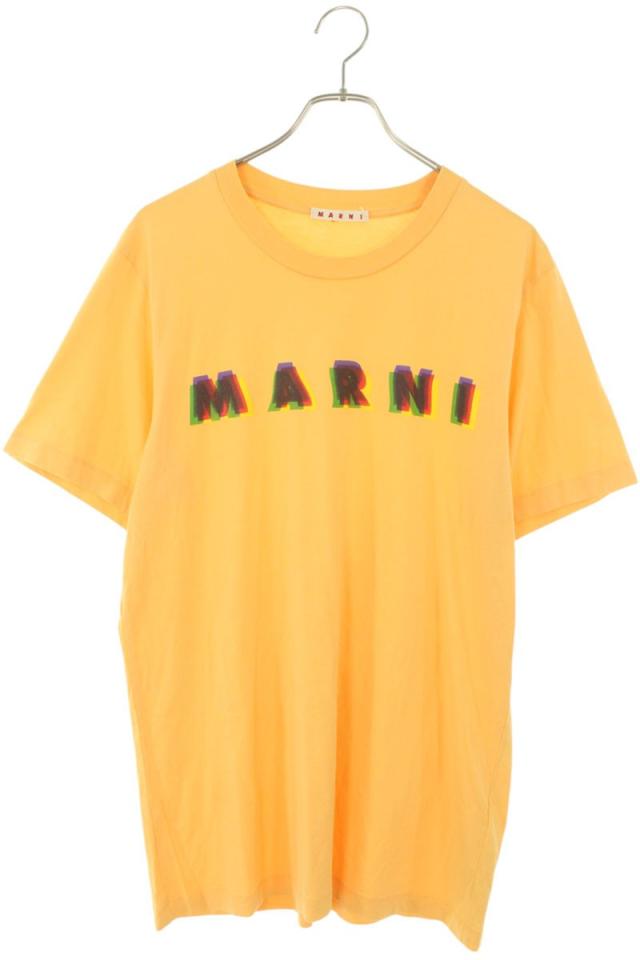 マルニ サイズ:48  23SS  HUMU0198PE ロゴプリントTシャツ 中古 BS55