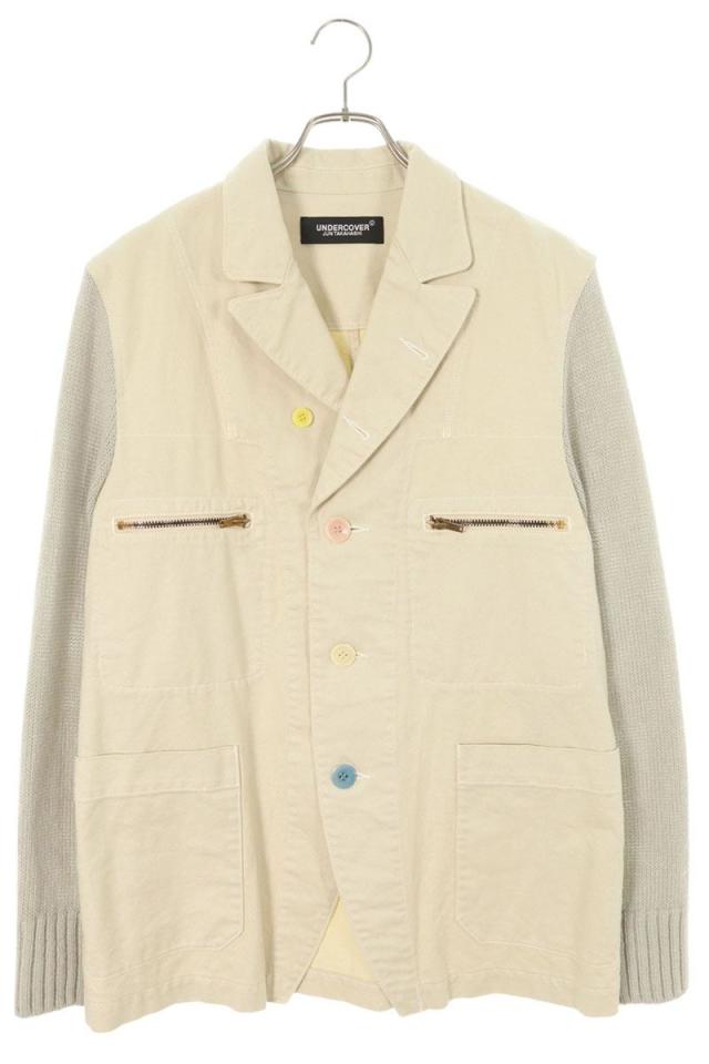 アンダーカバー サイズ:3  UC1A4105 袖切替コットンジャケット 中古 BS99