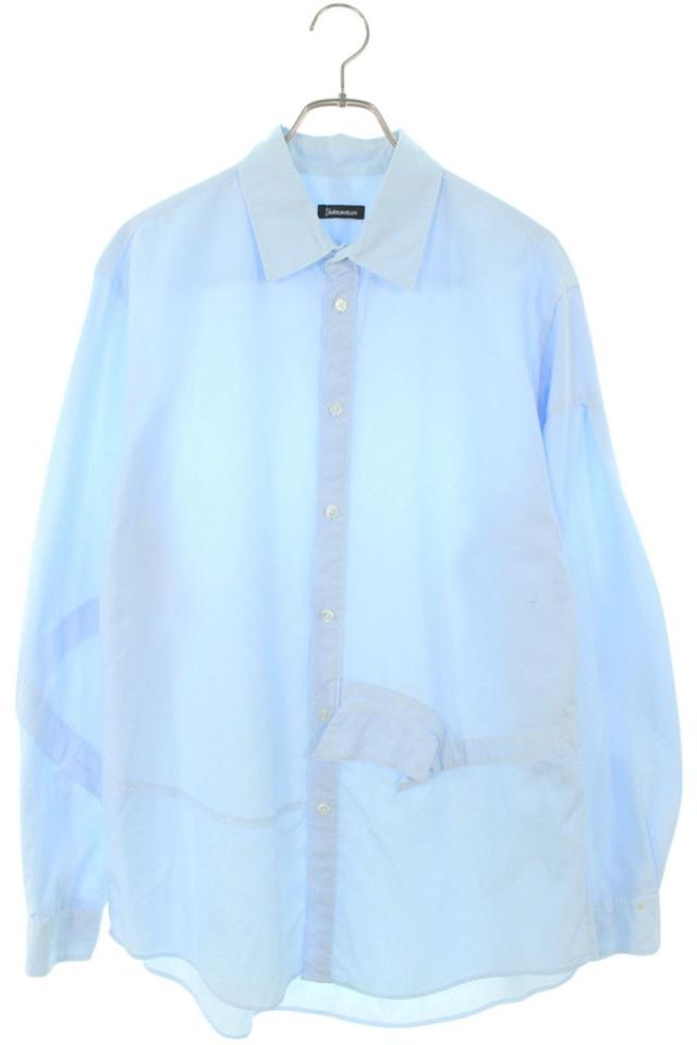 アンダーカバイズム サイズ:3  UI2B4401 デザインパネルコットン長袖シャツ 中古 BS99 アンダーカバイズム サイズ:3 UI2B4401 デザインパネルコットン長袖