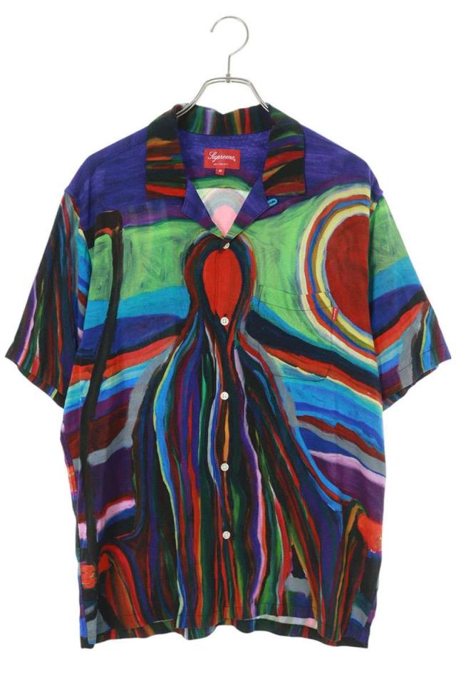 シュプリーム サイズ:M  19SS  Reaper Rayon S S Shirt リーパーレーヨン半袖シャツ 中古 OM10