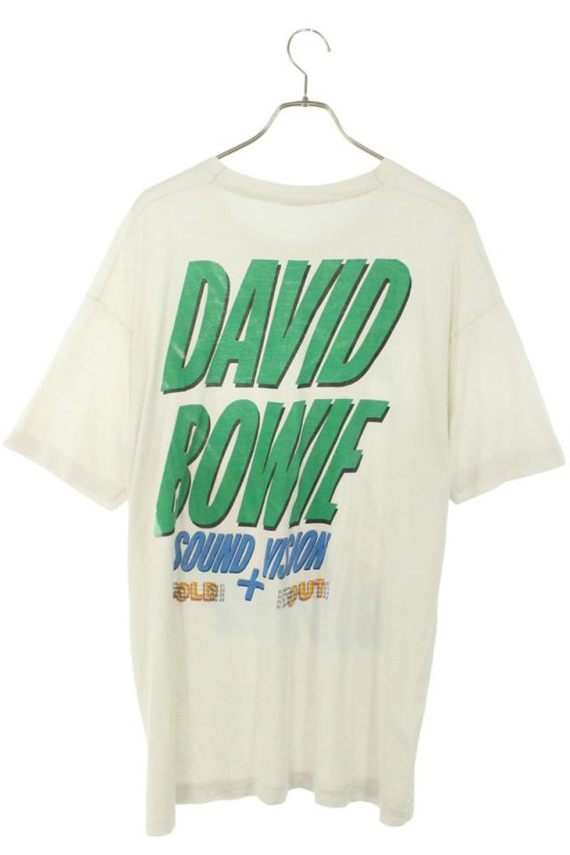 ヴィンテージ サイズ:XXXL  DAVID BOWIE デヴィッドボウイ SOUND VISION 1990プリントTシャツ 中古 SB01 ヴィンテージ サイズ:XXXL DAVID BOWIE デヴィッドボウイ SOUND VISION