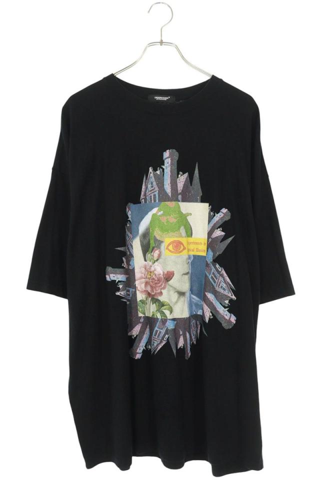 アンダーカバー サイズ:4  UC1D4893-1 キャッスルカレッジビッグTシャツ 中古 BS99