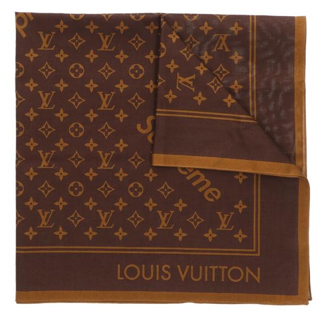 シュプリーム ルイヴィトン 17AW LV Monogram Bandana モノグラム