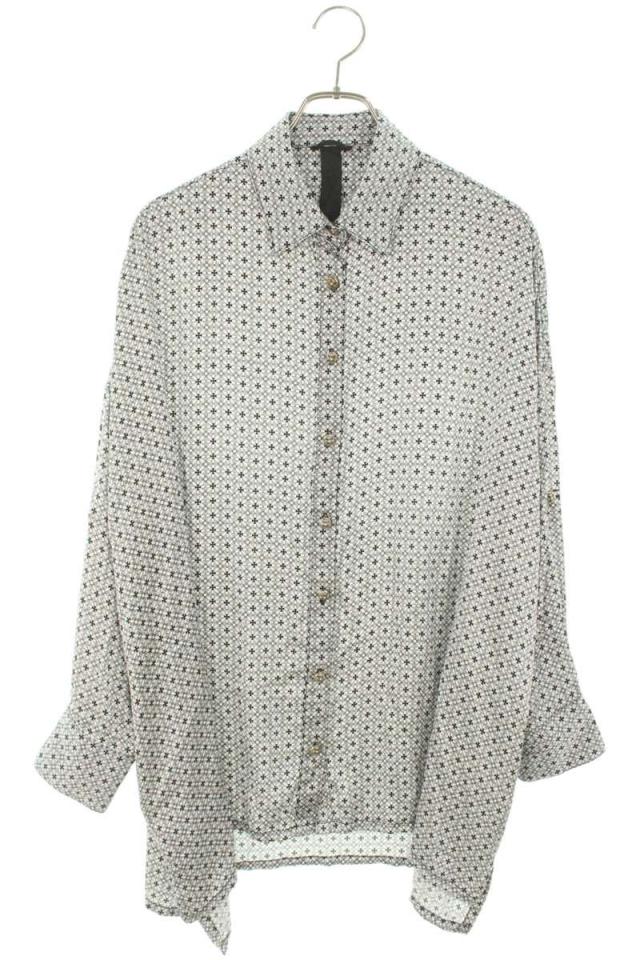 クロムハーツ サイズ:S  MAHAL KITA CHプラス総柄シルク長袖シャツ 中古 SJ02