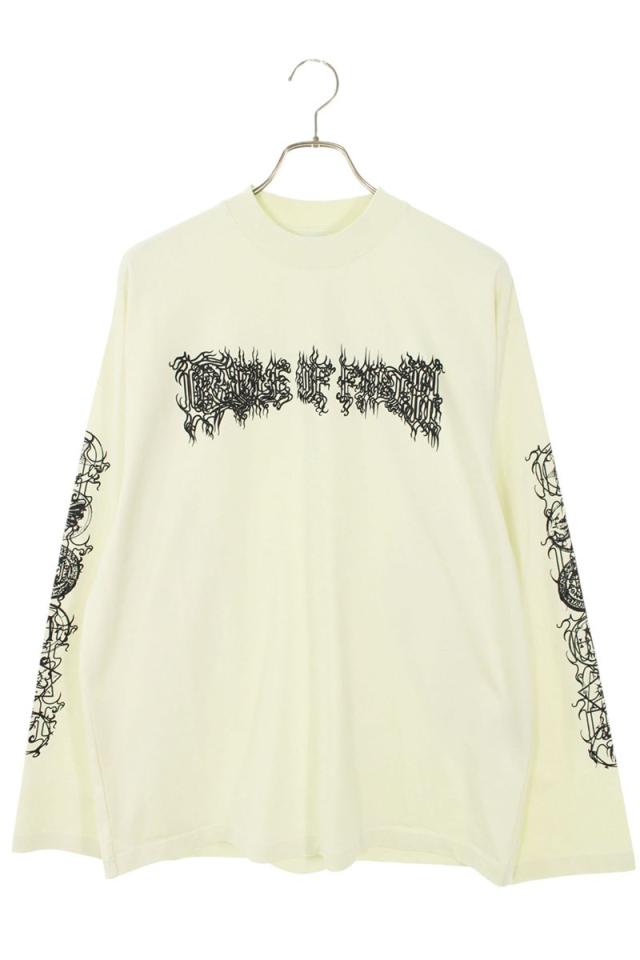 ヴェトモン サイズ:S  25AW  UCF76LS250I ICEWHITE CofDoubleLOGOロングスリーブカットソー 新古品 SB01