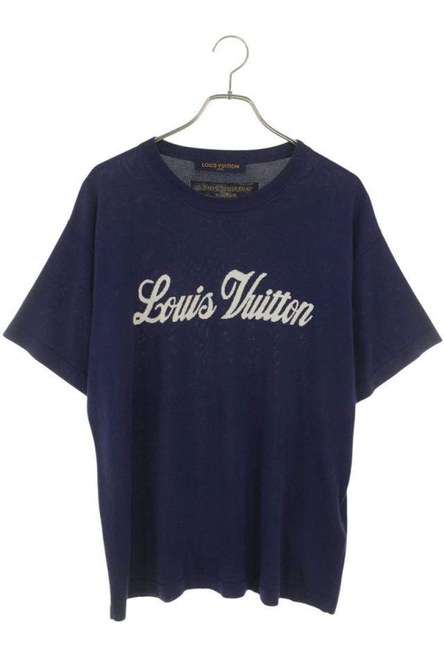 ルイヴィトン サイズ:XS  22AW  RM222M JS5 HNN20W グラフィックロゴニットTシャツ 中古 SB01