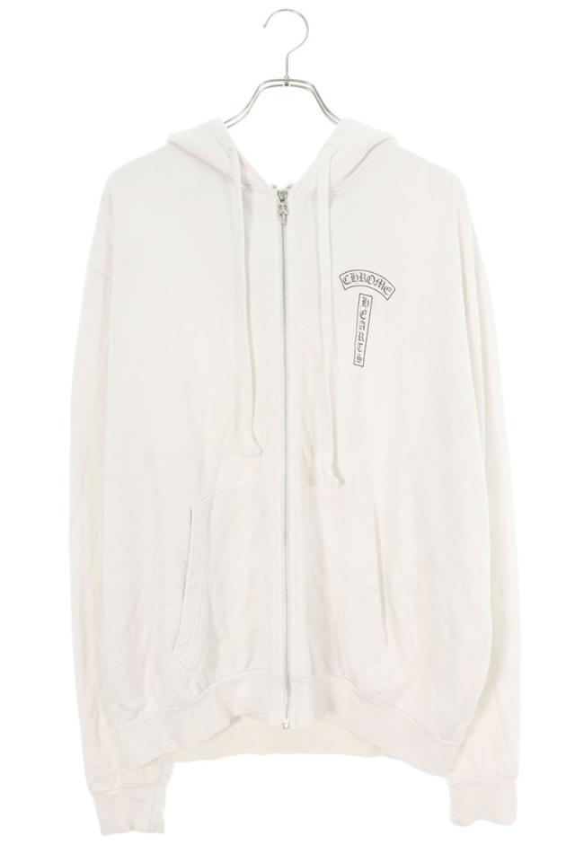 クロムハーツ サイズ:L  SWTSHRT HD ZIP アーチロゴプリントダガージップパーカー 中古 OS06