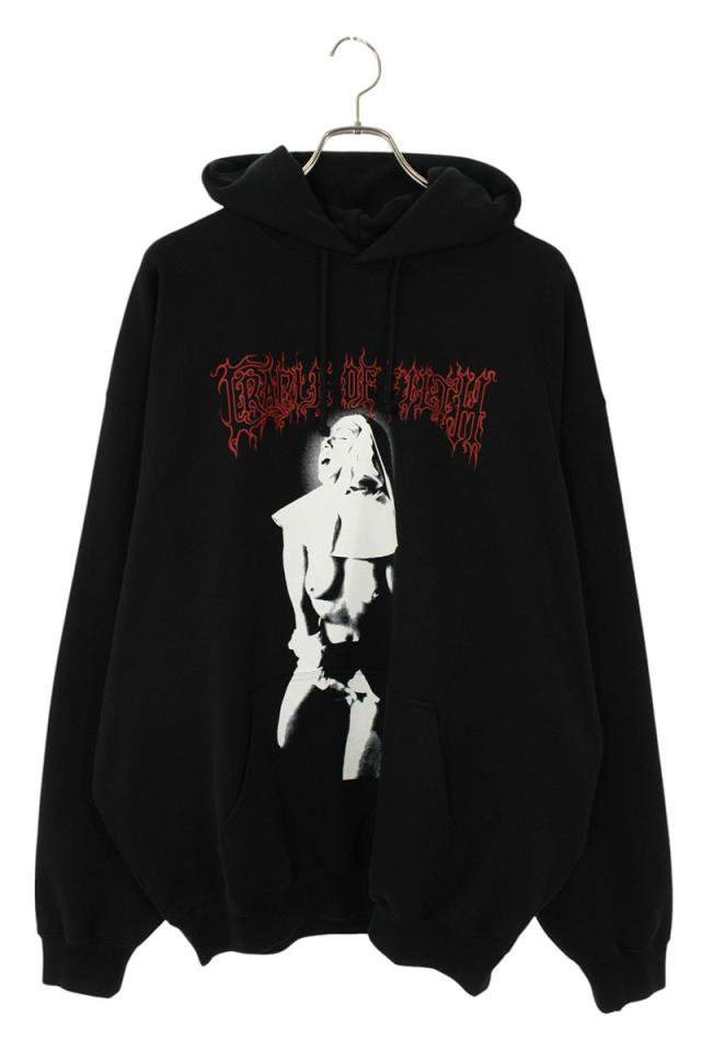 ヴェトモン サイズ:M  25AW  UCF76HD500B BLACK CofIconicNunオーバーサイズパーカー 新古品 SB01