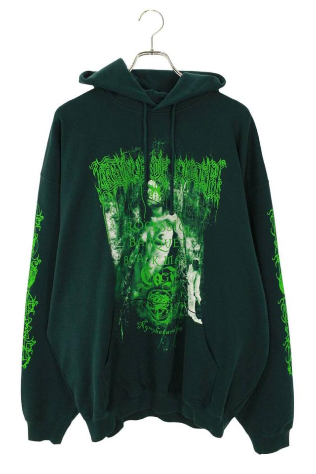 ヴェトモン サイズ:XS  25AW  UCF76HD750E EMERALDGREEN CofNymphetamineオーバーサイズパーカー 新古品 SB01