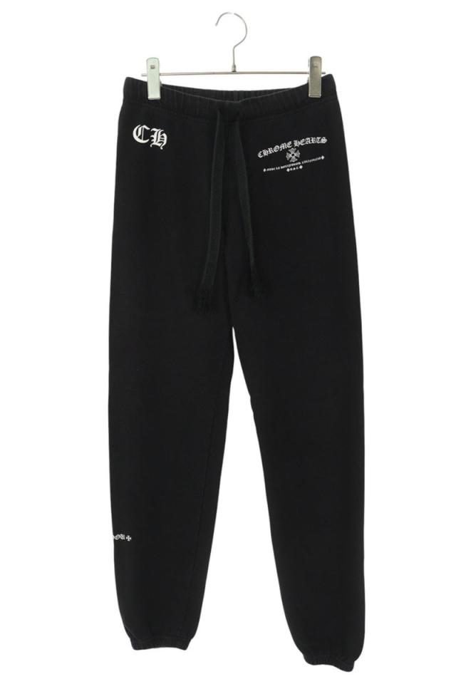 クロムハーツ サイズ:S  SWEAT PANTS フロントロゴプリントスウェットロングパンツ 中古 SJ02