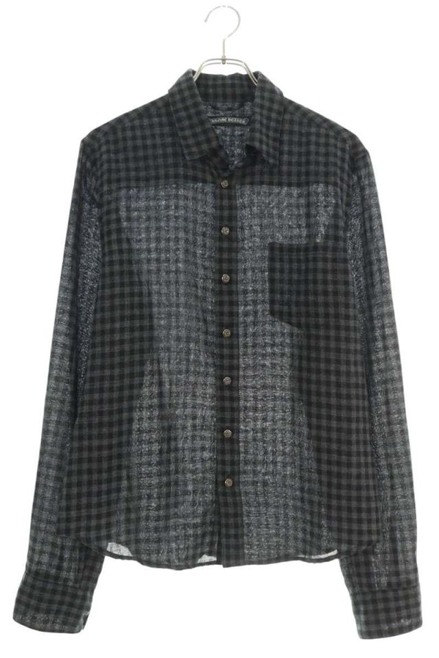 クロムハーツ サイズ:M  LOOSEENDS LS  ルーズエンド チェック柄フローラルボタン長袖シャツ 中古 GZ11