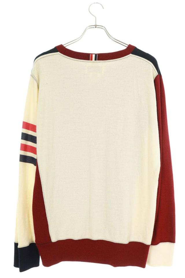 トムブラウン サイズ:4 MJT006AK9225 4BARウールクルーネック