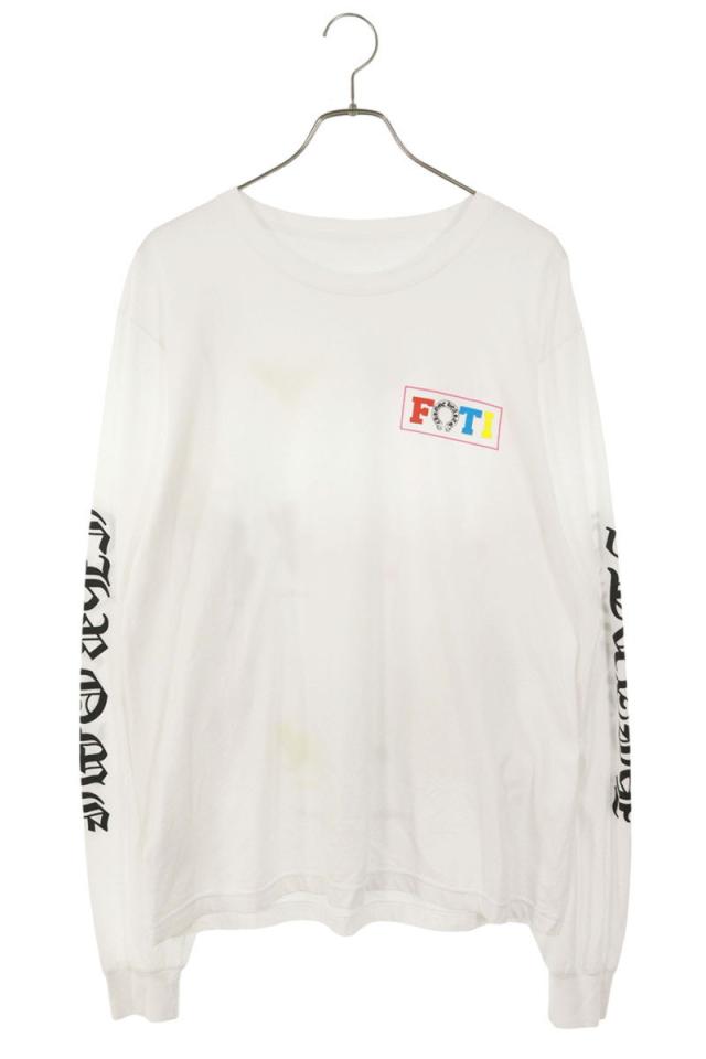 クロムハーツ サイズ:L  FOTI L S バックプリント袖ロゴ長袖カットソー 中古 FK04