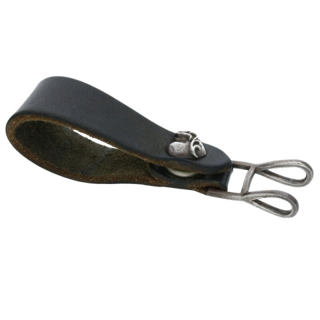 クロムハーツ BELT LOOP ハートボールボタンレザーベルトループ 中古