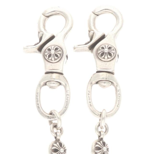 クロムハーツ サイズ:21LINK 2BALL LONG-T 2クリップロング#2クロスボール オールドシルバーウォレットチェーン 中古 SJ02 クロムハーツ サイズ:21LINK 2BALL LONG-T 2クリップロング#2クロス