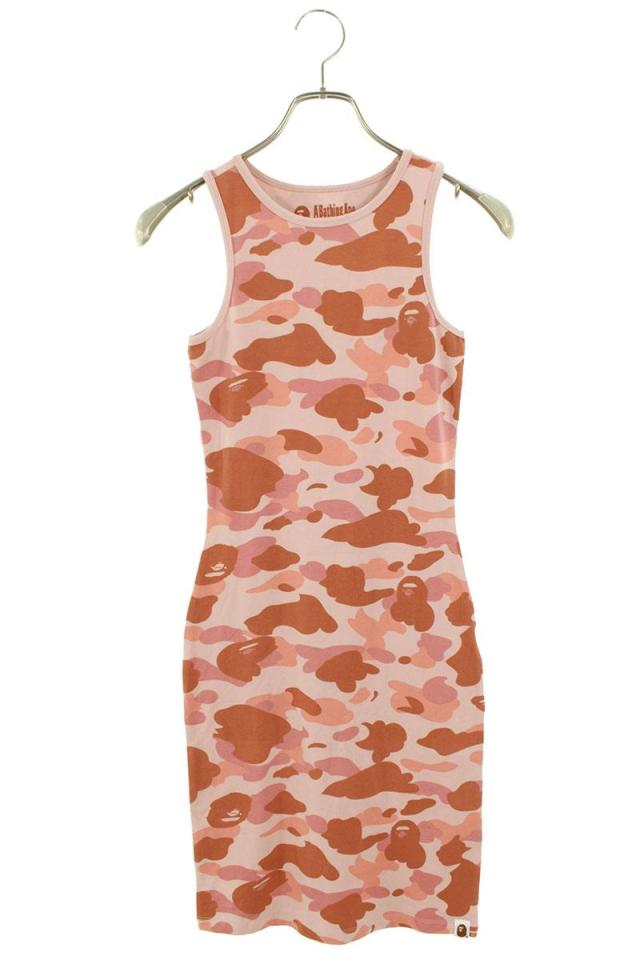 アベイシングエイプ サイズ:S  0010PK302002L カモ柄ワンピース 中古 BS99