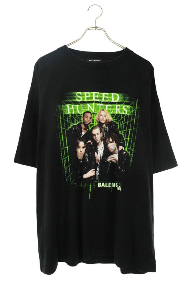 バレンシアガ サイズ:L  556133 TCV38 スピードハンターズプリントTシャツ 中古 SB01
