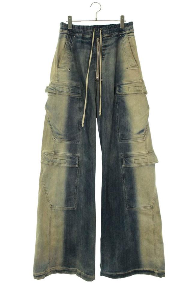 リックオウエンス サイズ:48  23SS  RR01C4308-SDMPDE DOUBLE CARGO JUMBO BELAS ダブルカーゴジャンボベラロングパンツ 中古 SS13