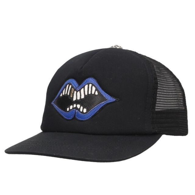 クロムハーツ サイズ:ONE SIZE  TRUCKER CAP トラッカーキャップ CHOMPERパッチクロスボール付メッシュキャップ 中古 SJ02