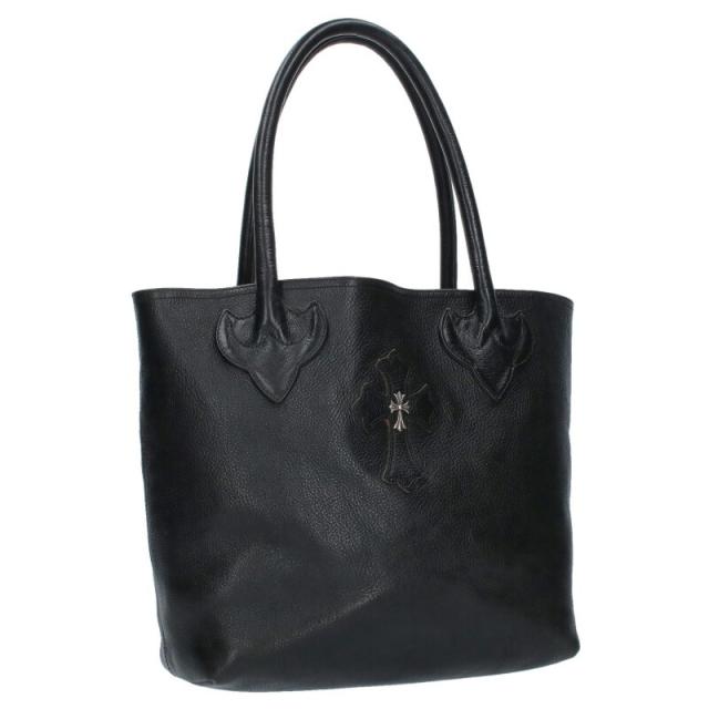 クロムハーツ FS TOTE FSトート タイニーCHクロス装飾クロスパッチ付きレザートートバッグ 中古 SS07