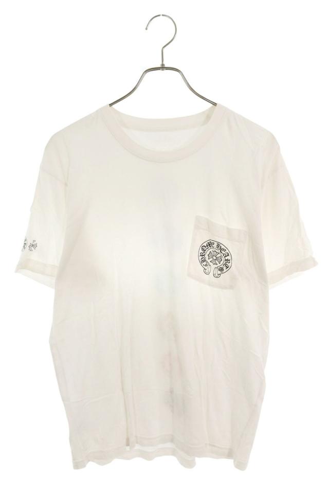 クロムハーツ サイズ:L  CH T-SHRT 1 バックホースシュープリントTシャツ 中古 SS07 クロムハーツ サイズ:L CH T-SHRT 1 ホースシューバックプリントT