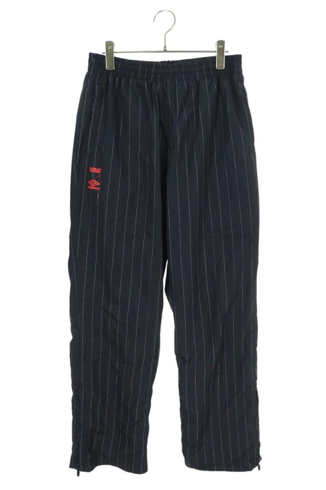アンブロ サイズ:XL  75-24-0045-329 ×BOILER ROOM ストライプイージーロングパンツ 中古 BS99