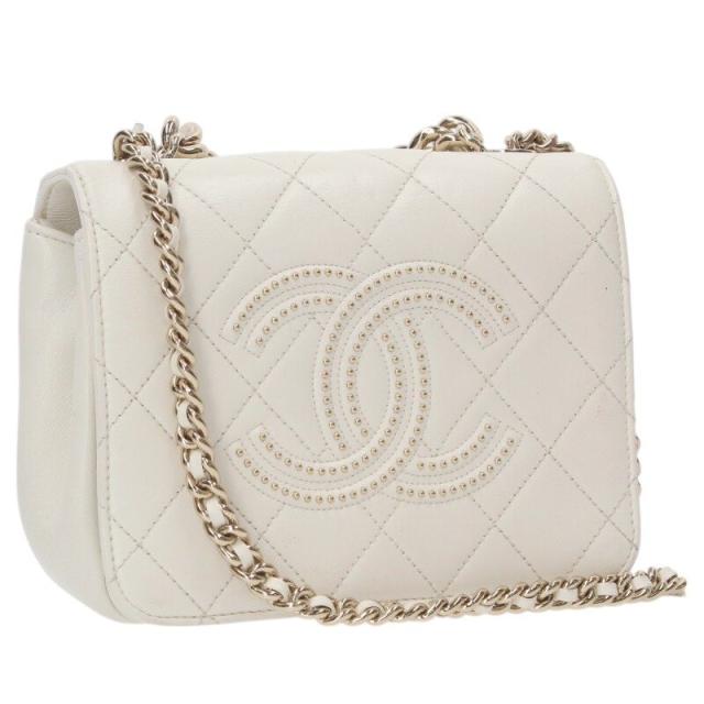 シャネル  ココマークスタッズチェーンショルダーバッグ 中古 SB01