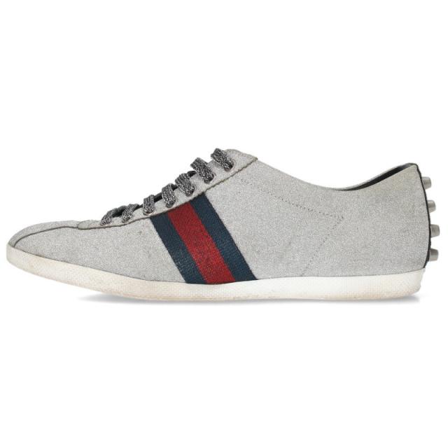 グッチ サイズ:9.5  414684 シェリーライン グリッタースニーカー 中古 BS99