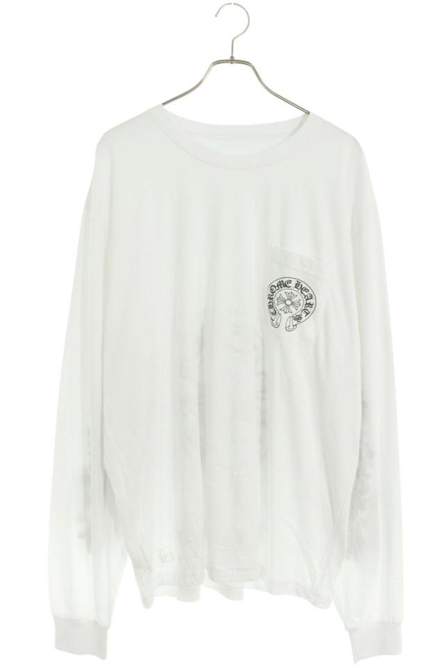 クロムハーツ サイズ:XXL  CH L S LTD ラスベガス限定バックホースシュープリント長袖カットソー 中古 OS06