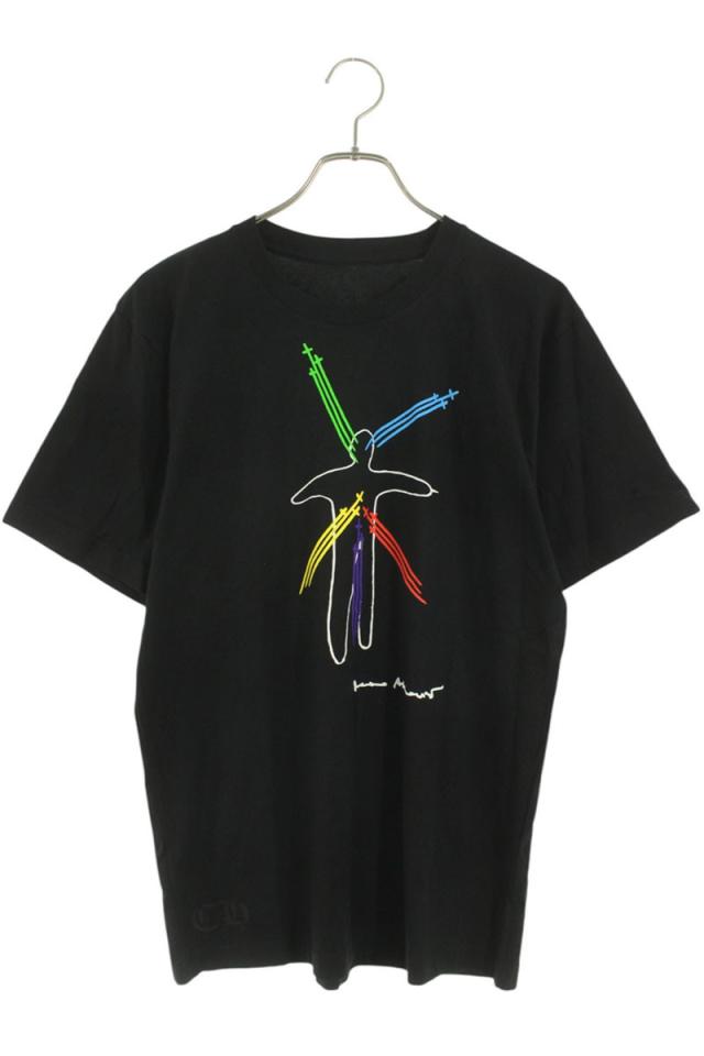 クロムハーツ  マリーナアブラモヴィッチ サイズ:M  CH T-SHRT 1 バックスクロールラベルRSクロスプリントTシャツ 中古 GZ11