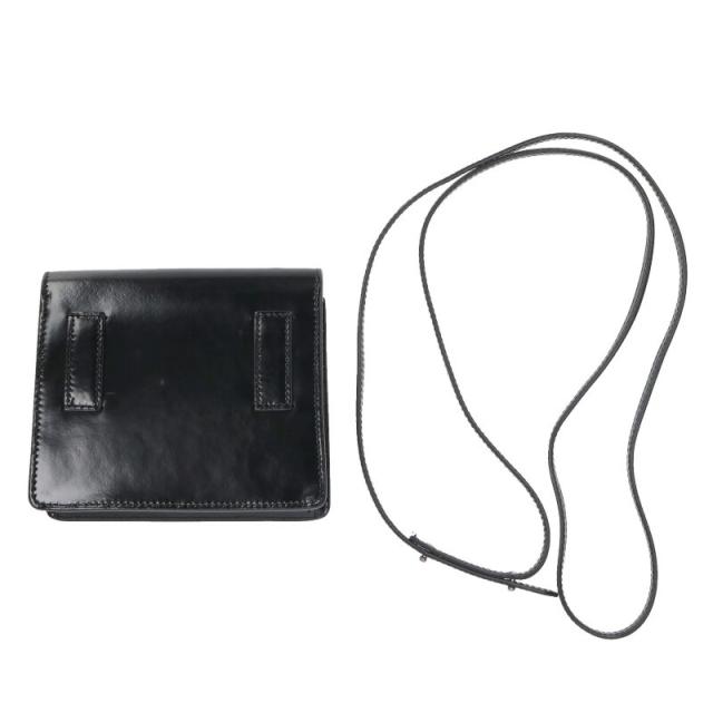 オフホワイト   0.7Jitney RENT MONEYプリントレザーショルダーバッグ 中古 BS99