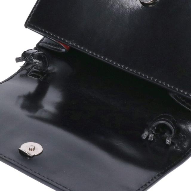 オフホワイト   0.7Jitney RENT MONEYプリントレザーショルダーバッグ 中古 BS99