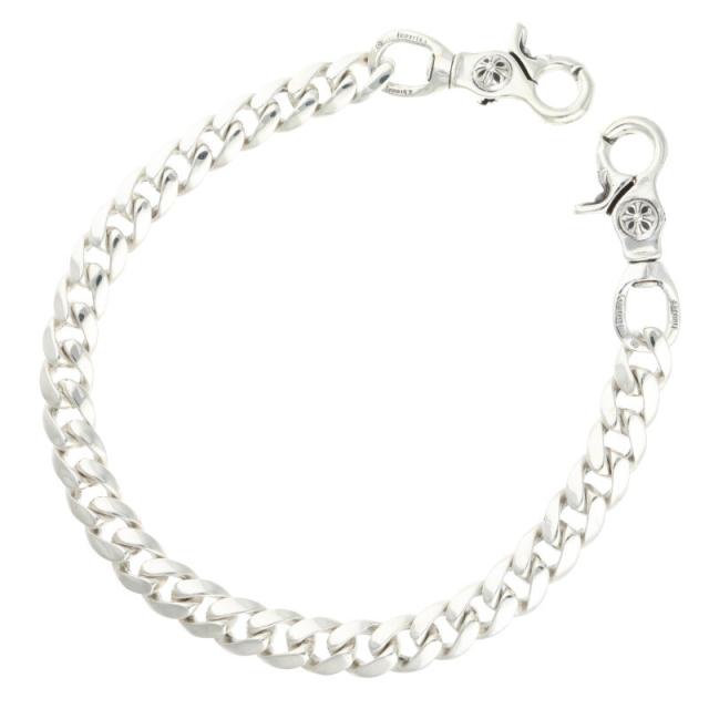 クロムハーツ サイズ:ロング  CLASSIC LONG-T 2クリップロングクラシック シルバーウォレットチェーン 中古 GZ11