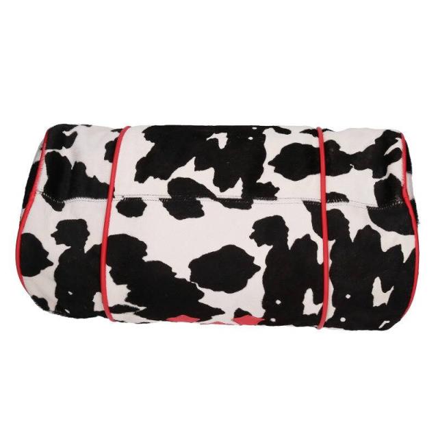 クロムハーツ   DUFFLE ダッフル セメタリークロスパッチハラコレザーボストンバッグ 中古 SJ02 クロムハーツ DUFFLE ダッフル セメタリークロスパッチハラコレザー