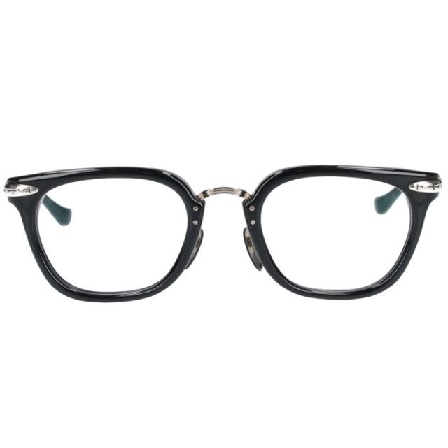 クロムハーツ サイズ:51□23-145 TITANASLUVR メタルテンプルウエリントン眼鏡 中古 GZ11