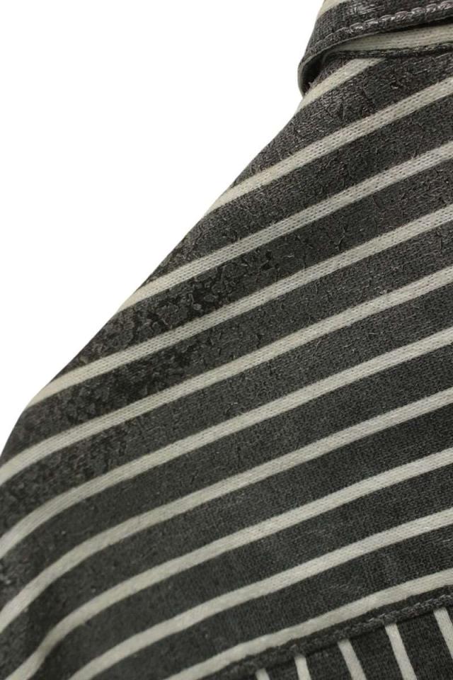 ワイプロジェクト サイズ:XXS KNIT SHIRT コーティングストライプ柄