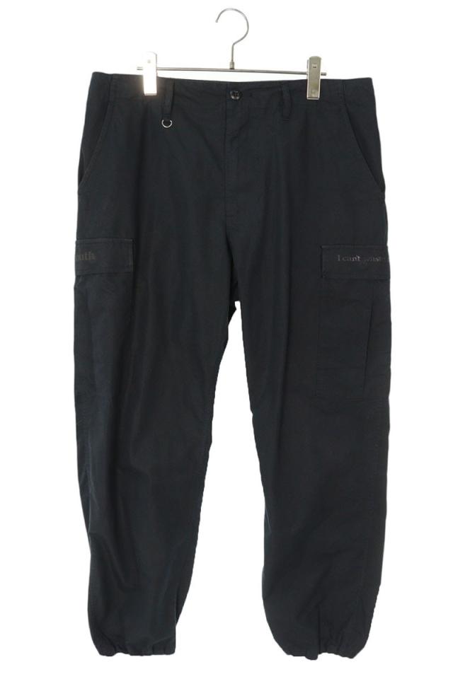 ウェイステッドユース サイズ:M メッセージプリントカーゴロングパンツ 中古 BS99