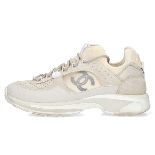 シャネル サイズ:42 ココマークレースアップローカットスニーカー 中古 SB01