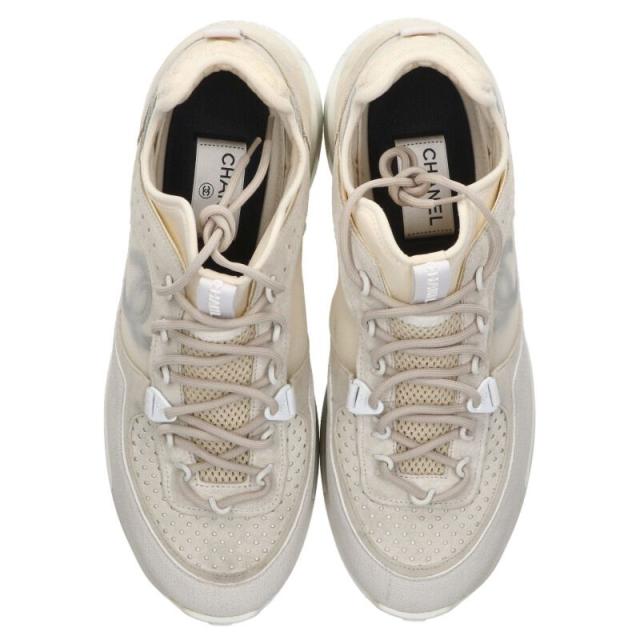 シャネル サイズ:42 ココマークレースアップローカットスニーカー 中古