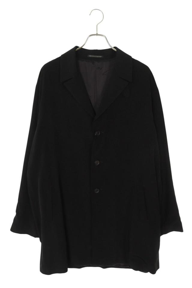 ヨウジヤマモトプールオム サイズ:3  HJ-J05-518 タブアタッチドロングシャツジャケット 中古 BS99