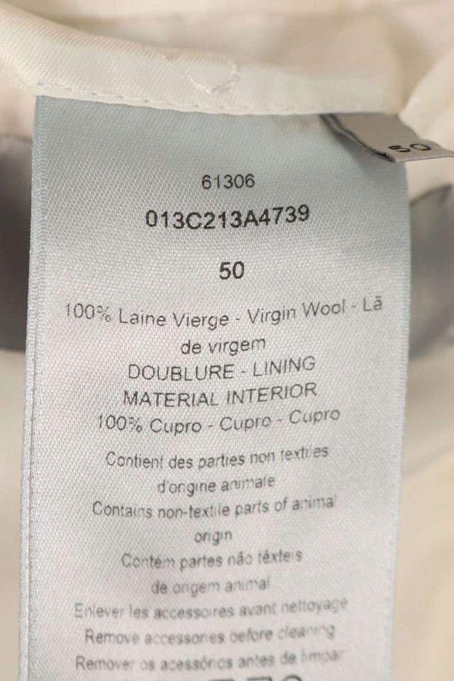 ディオール サイズ:50/48 013C213A4739 933C129A4422 BEEブローチ付き2Bジャケットセットアップ 中古 SS13